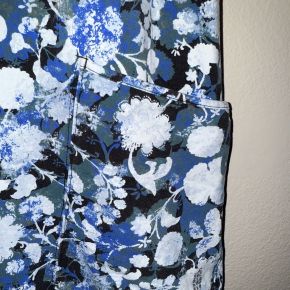 Free People Movement Blue Floral Hot Shot Short Romper size‎ Small - Picture 2 of 6